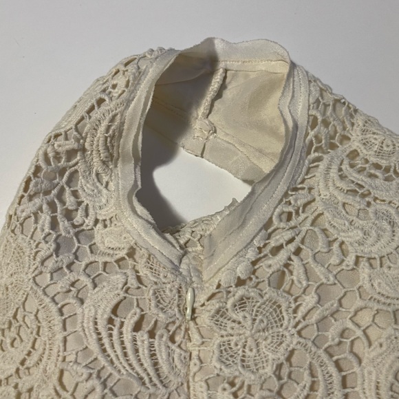 BLVD Lace and Linen Dress - Size Small - Picture 10 of 13